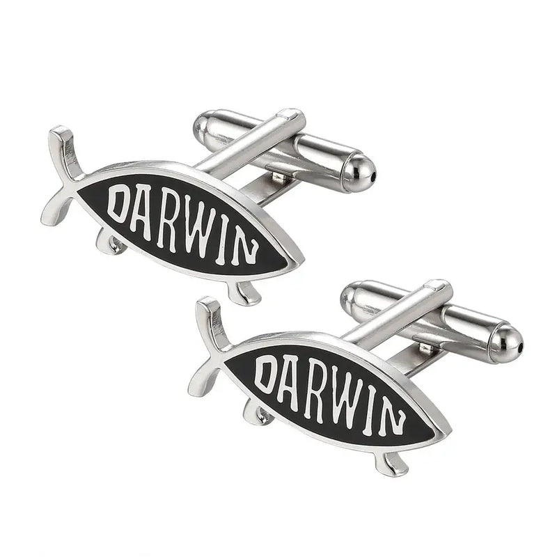 Darwin Fish Cufflinks