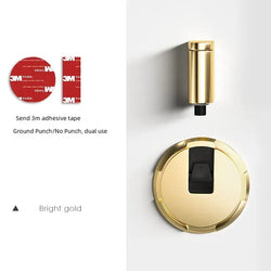 Door Stop for Household Invisible Door Suction Strong Magnetic Stopper - Gold - Door Stop