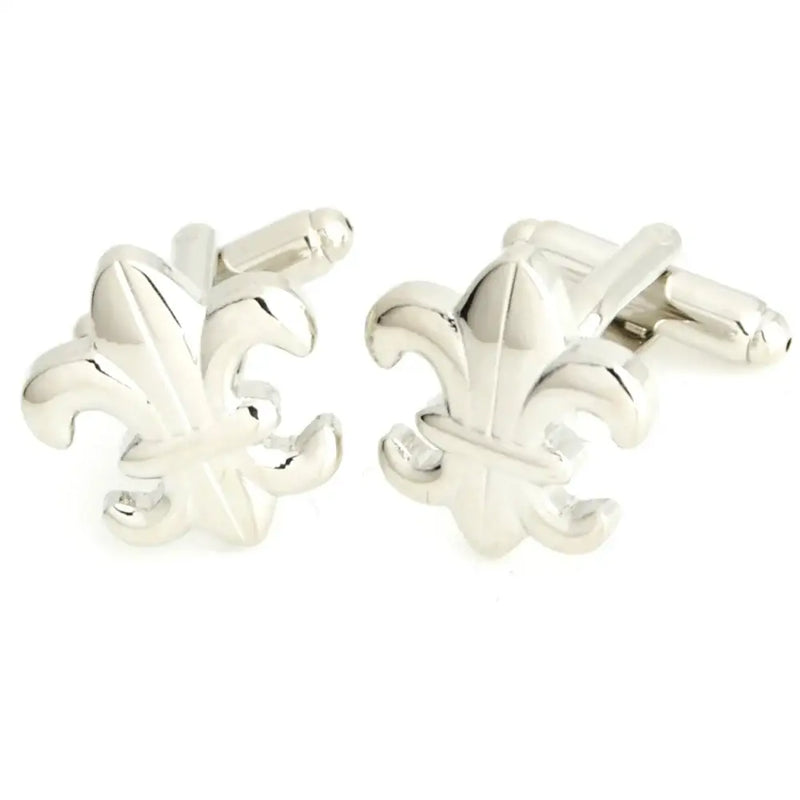 Enamel Fleur Di Lis Cufflinks - Cufflinks