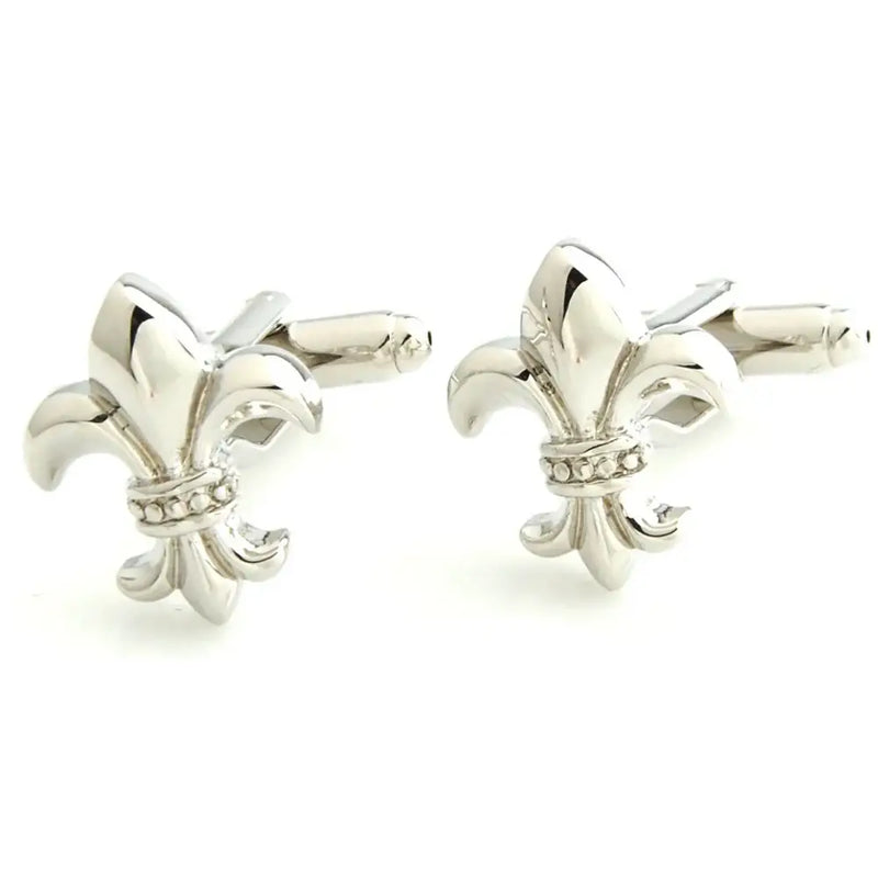 Enamel Fleur Di Lis Cufflinks - Cufflinks