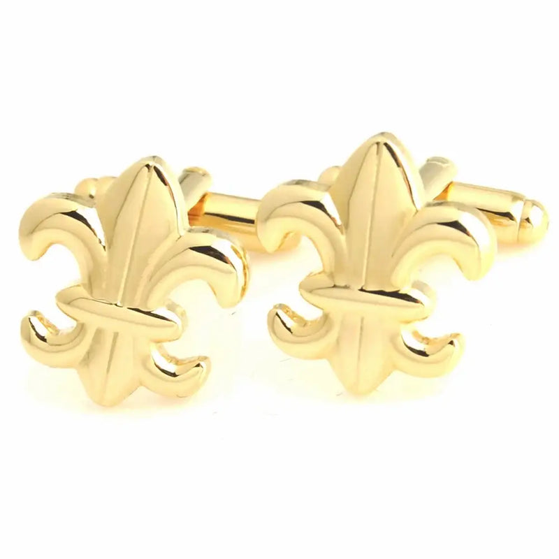 Enamel Fleur Di Lis Cufflinks - Cufflinks