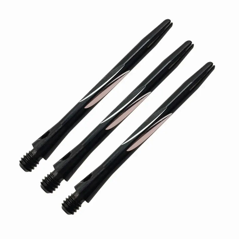 FOX SMILING - Aluminum (45mm) Dart Shafts - Black 45mm - Dart Shaft