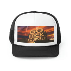 GO FUCK YOURSELF • TRUCKER CAP - Black / One size - Hats