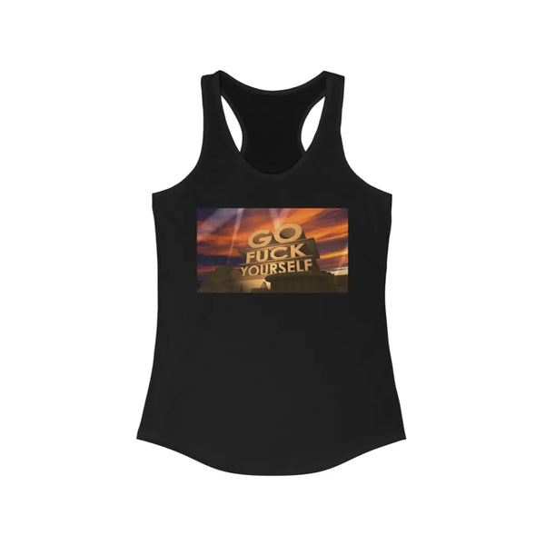 GO FUCK YOURSELF • WOMEN’S TANK - S / Solid Black - Tank Top