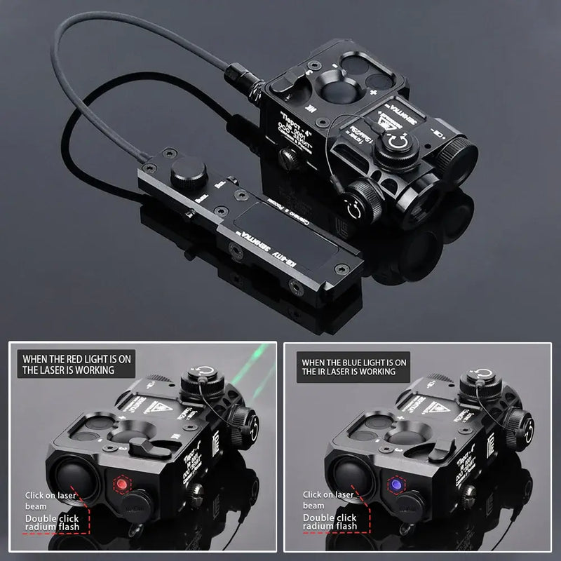 Green Laser&Infrared IR 850NM Night Vision Flashlight Aluminum Alloy Torch Remote Control Switch Night Hunting;Outdoor