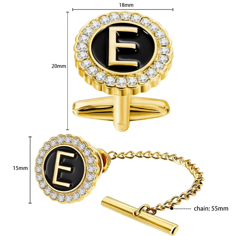 HAWSON Personalized Gold Cufflinks - Cufflinks