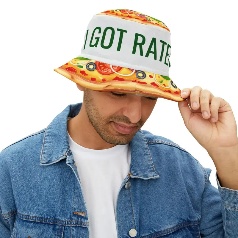 I Got Rated! Jersey Slice Bucket Hat (AOP) - Hats