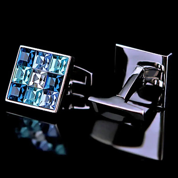 KFLK Blue Crystal Cufflink - Olny Cufflinks - Cufflinks