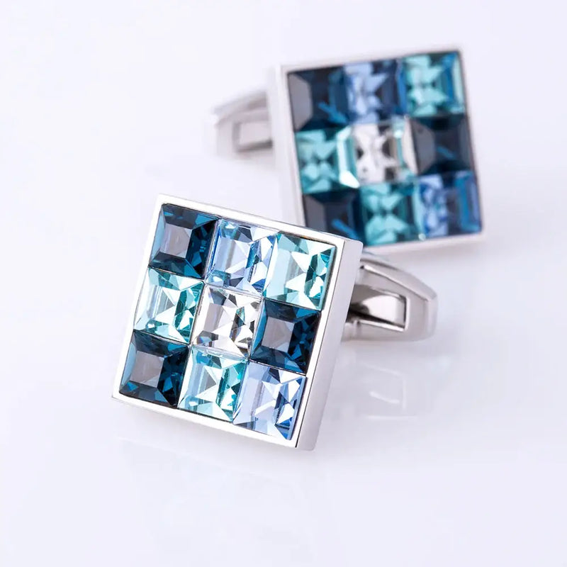 KFLK Blue Crystal Cufflink - Olny Cufflinks - Cufflinks