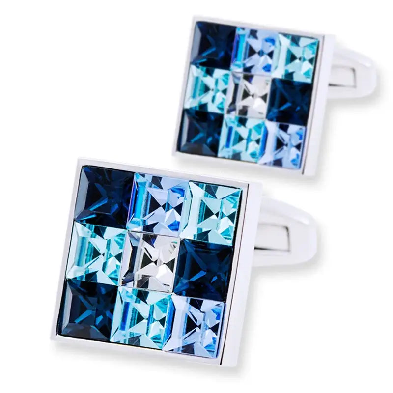 KFLK Blue Crystal Cufflink - Olny Cufflinks - Cufflinks