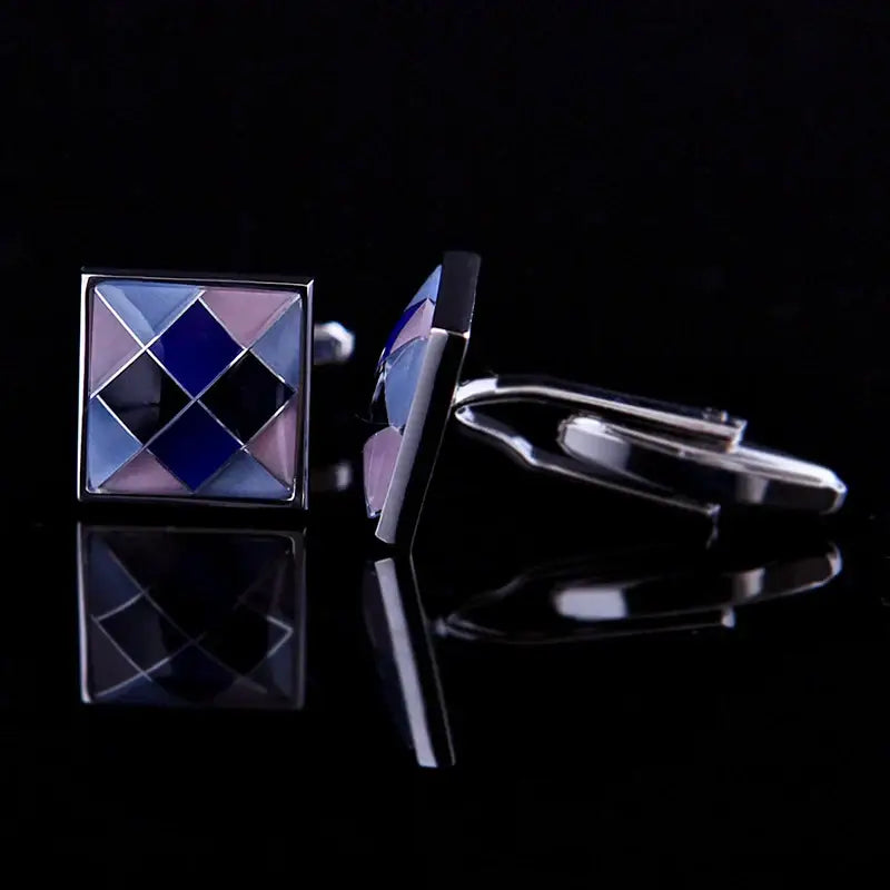 KFLK l Colorful Cufflinks - Imitation Rhodium Plated - Cufflinks