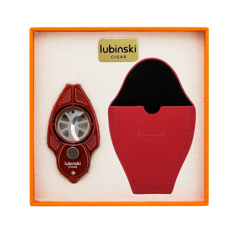 Lubinski Cigar Cutter Scissors - Red - Cigar Cutter