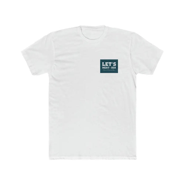 LET’S MEAT & SEA TEE - Solid White / S - T-Shirt