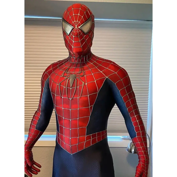 Marvel Toby Spider-Man: No Way Home Jumpsuit with Mask 1:1 3D Handmade Customized Spiderman Bodysuit Halloween Cosplay