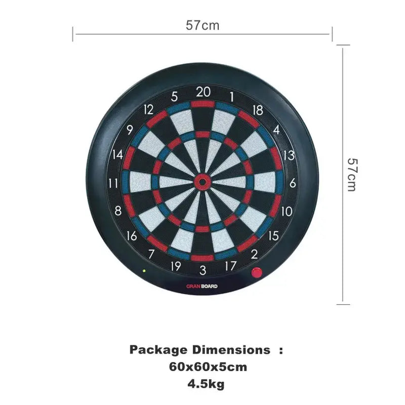 Original Dart Board Led Light Surround GranBoard 3S Bluetooth Electronic Soft Tip Smart Dartboard with Online Game Play