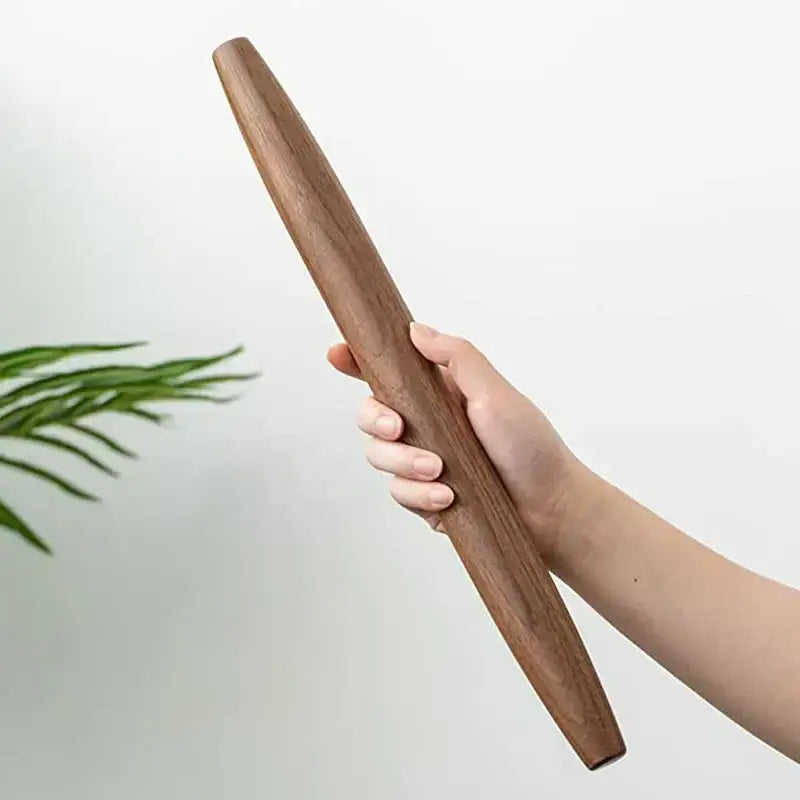 Pizza Natural Walnut Rolling Pin for Dough Wooden Roller - Food & Beverages