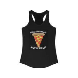 PIZZA SWEET DREAMS • WOMEN’S TANK - XS / Solid Black - Tank Top