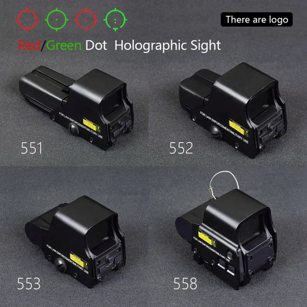 551 552 553 558 Red Green Dot Holographic Sight Scope Hunting Red Dot Reflex Sight Riflescope Collimator With 20mm Rail