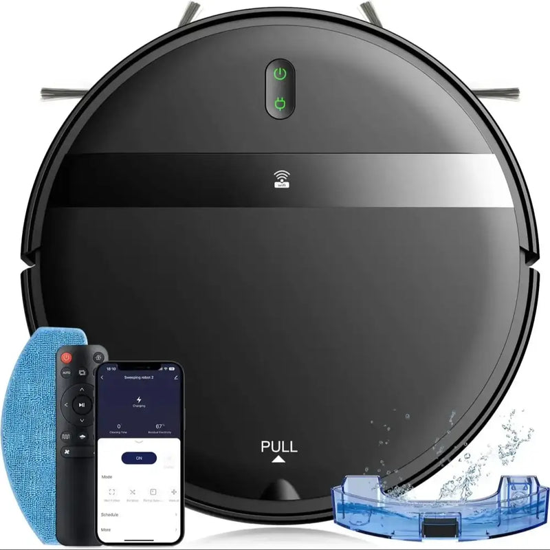 Smart GOOVI Robot Vacuum Cleaner 1400Pa Strong Suction 2500mAh Battery 3in1 Mopping Sweeping Suction Supports