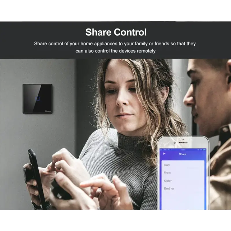 SONOFF TX Wifi Smart Wall Touch Switch Control Via EWelink Alexa Google - Smart Home System