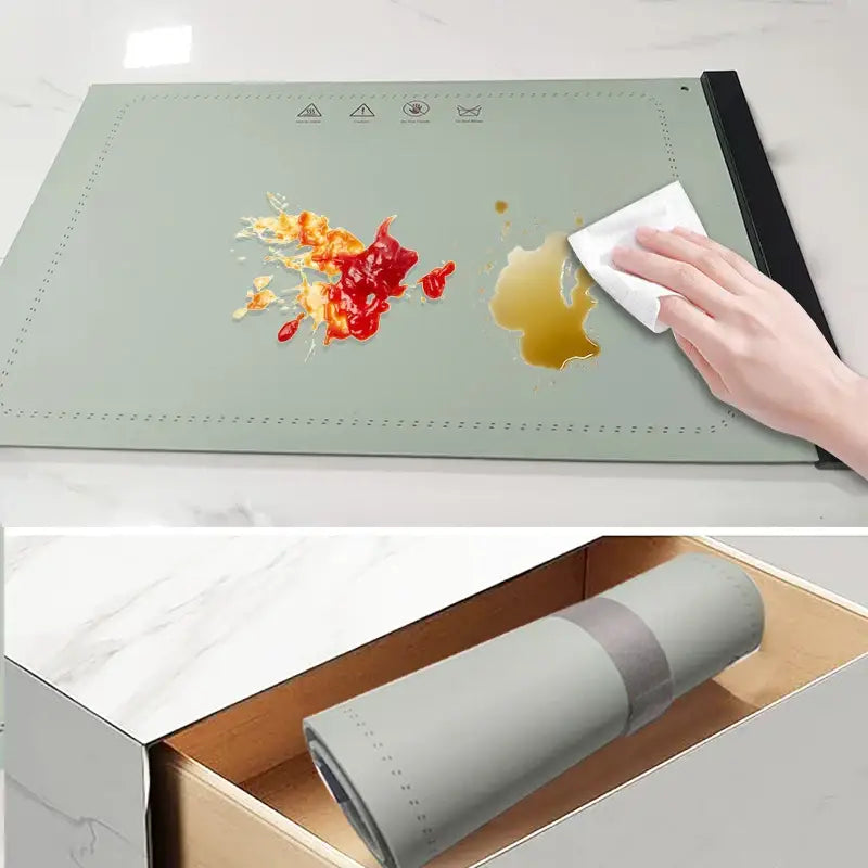 Surface Heating Electric Warming Tray Versatile Food Warmer for Gatherings Roll Up Silicone Heating Mat for Food - Home