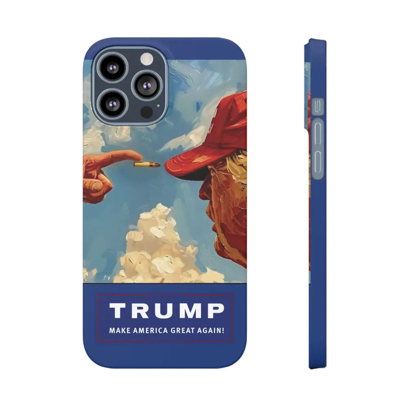 TRUMP Bullet Slim Phone Cases - iPhone 13 Pro Max / Glossy / Without gift packaging - Phone Case