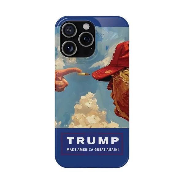 TRUMP Bullet Slim Phone Cases - iPhone 15 Pro Max / Glossy / Without gift packaging - Phone Case