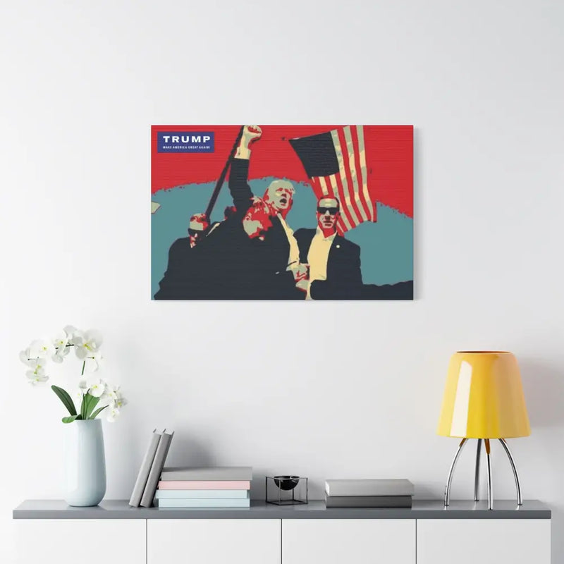 Trump Satin Canvas - 36″ x 24″ (Horizontal) / 1.5’ - Canvas