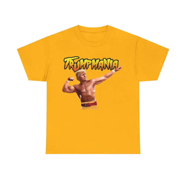 TRUMPMAINIA Cotton Tee - Gold / S - T-Shirt