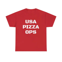 USA PIZZA OPS - Red / S - T-Shirt