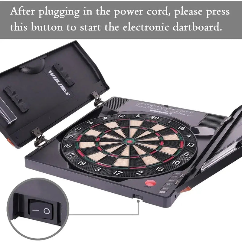 W.M. DARTS - Electronic Dart Board with Cabinet Set - United States - Dartboard